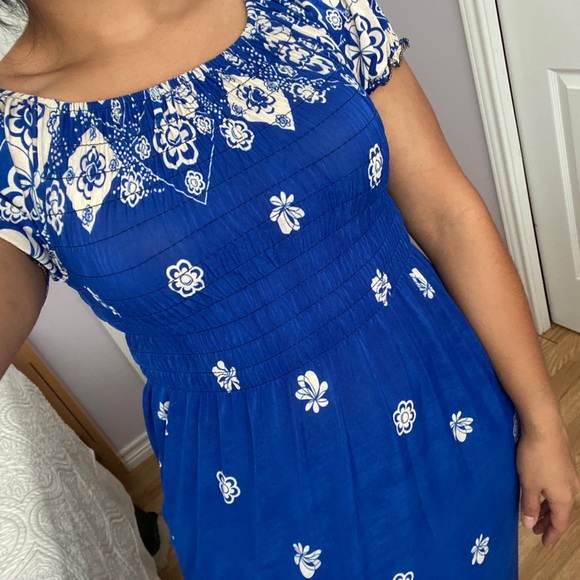 Blue Boho Summer Dress - Picture 3 of 5